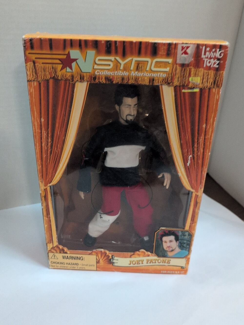 N Sync Joey Fatone Collectible Marionette Figure Living Toyz 2000 Boy Band Doll
